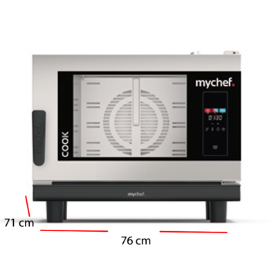 Horno para cocina de restaurante MyChef 4 bandejas GN 1/1