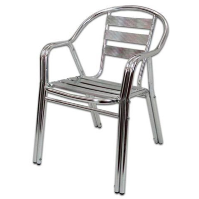 Sillon para terraza de Aluminio doble Tubo