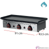 Plancha a gas placa de 8mm. ECO-90PV UNI