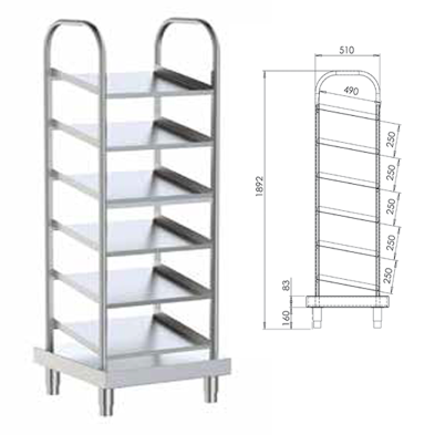 Dispensador de Vasos 6 Niveles