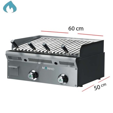 Barbacoa a gas para hostelería ELBI-62G