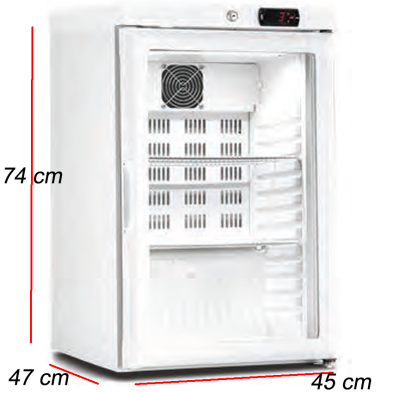 Armario refrigerado puerta cristal