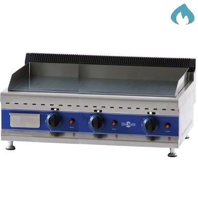 Planchas para cocer con placa de acero para bar.