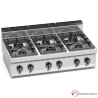 Cocina a Gas Fondo 70-  6 Fuegos 7 y  3.5 KW
