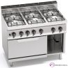 Cocina a Gas + Horno Fondo 70- 6 Fuegos 3.5 y 7 KW-G7F6+FG