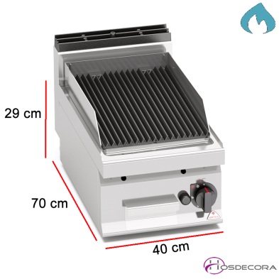 Barbacoa  a Gas Lávica Fondo 70 - 6.9 KW- PLG40B/G