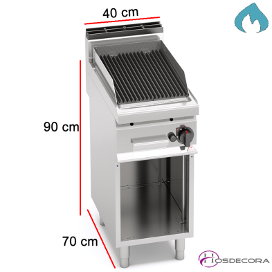 Barbacoa  a Gas Lávica Fondo 70 - 6.9 KW- PLG40M/G