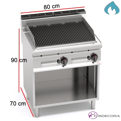 Barbacoa  a Gas Lávica Fondo 70 - 13.8 KW- PLG80M/G