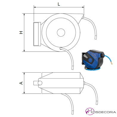 Manguera enrollable  12 metros 06-064006