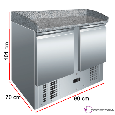 Mesa fría para preparación de Pizza o Ensalada