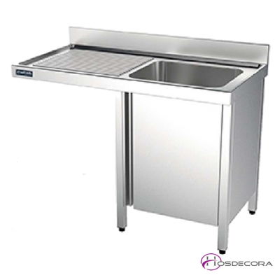 Fregadero para lavavajillas  con puertas y una cuba