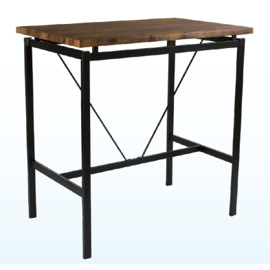 Mesa Alta Tablero Melamina de bar para taburetes. VELASCO