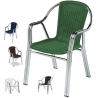 Sillon para terraza con asiento en rattan Houston