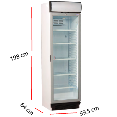 Armario Frío Display 1 P.Cristal - 345 Litros 67-AE 390 LE