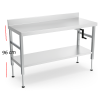 Mesa acero regulable 070662