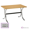 Mesa melamina Estena rectangular de 120x80 cm