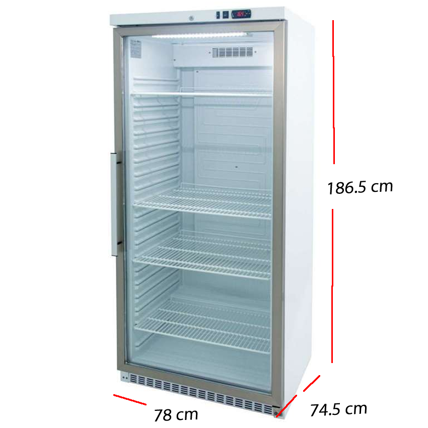 Nevera refrigerada puerta cristal RCH-600V