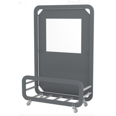 Separador de terraza con Ventana y Jardinera-