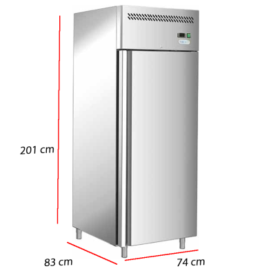 Armario inox refrigerado GN 2/1 Ventilado