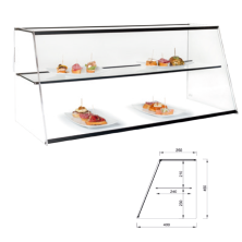 Vitrina de tapas neutra doble piso
