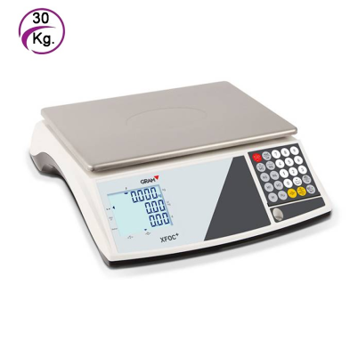 Balanza con batería para comercios ambulantes.