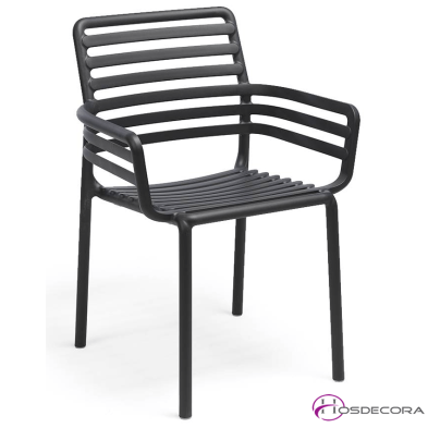 Silla con brazos de bar en polipropileno -OLMOS sauce