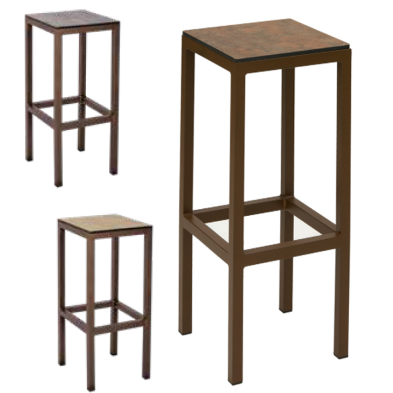 Taburete de Bar con Asiento Compacto