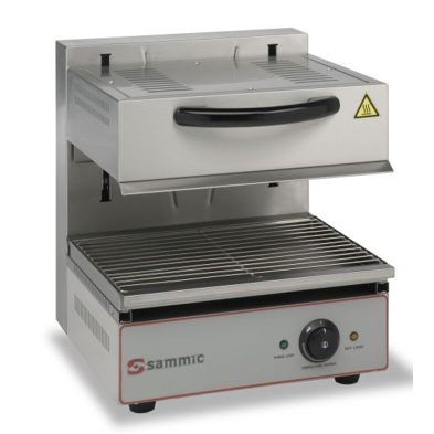 Salamandra con techo movil en acero inox. 80-SG-452