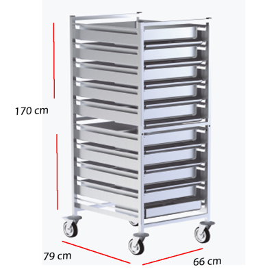 Carro para 9 Bandejas GN descongelacion