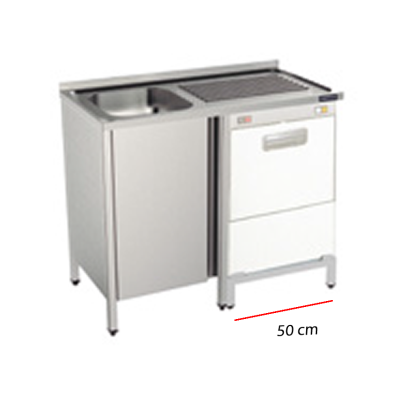 Peana para lavavasos industriales