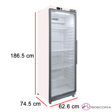 Nevera para bar con puerta cristal EFAR400PC