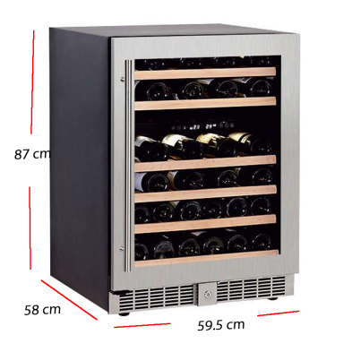 Armario vino doble temperatura 48 botellas W-50