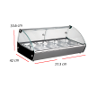 Vitrina de Tapas Caliente 4 GN 1/3