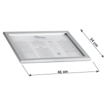 Atril con Soporte Porta Menu A3 Aluminio