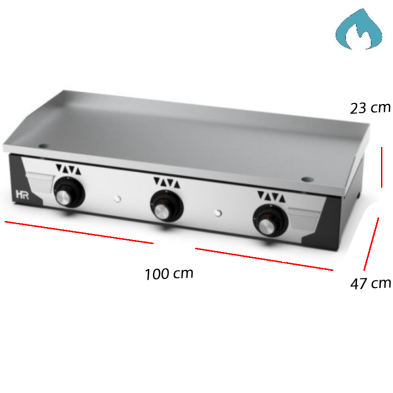 Plancha para hamburgueserías de cocer alimentos