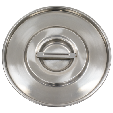 Cubo Inox con Asa y Tapa 37 x Ø 32.5 cm 15 litros 06-474496+