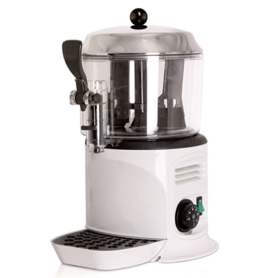 Chocolatera de 3 litros blanca para cafeterias.