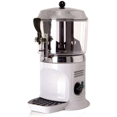 Chocolatera de 5 litros blanca para cafeterias.