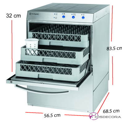 Lavavajillas para platos con bomba de detergente incluida