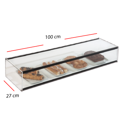 Vitrinas de bolleria expositora con cristal recto.