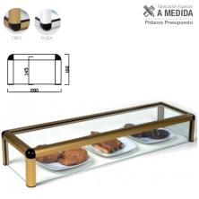 Vitrina neutra con cristal plano