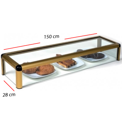 Vitrina neutra con cristal plano