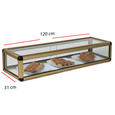 Vitrina con Puertas correderas de sobre barra