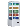 Expositor refrigerado vertical 4 caras cristal.
