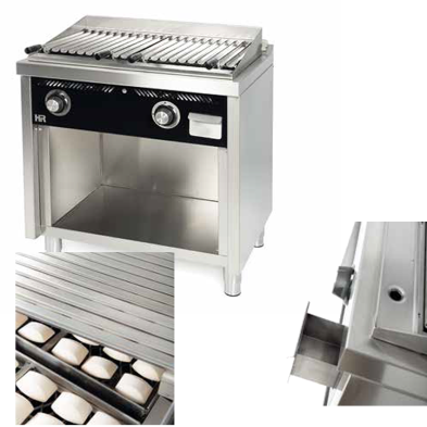 Barbacoa de Gas con Estante 60x60 cm