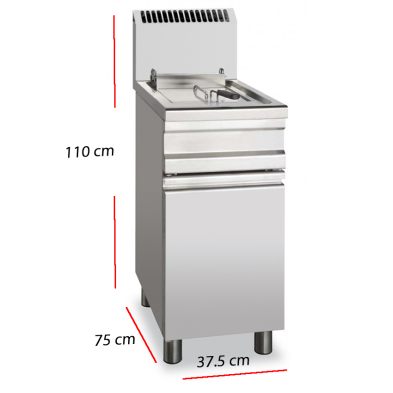 Freidora de gas con Mueble 18 L 14 Kw 11-GF25S