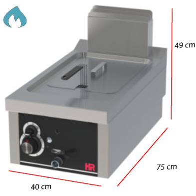 Freidora a gas equipada principal Acero Inox. AISI-304