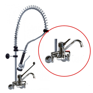 Grifo de ducha mural caño y monomando 34-549885