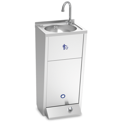 Lavamanos inox agua fría y calient