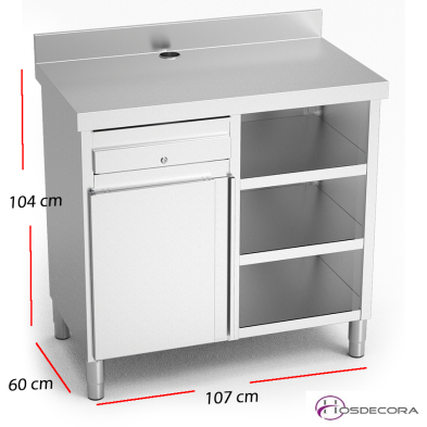 Mueble cafetero con cajon 074602